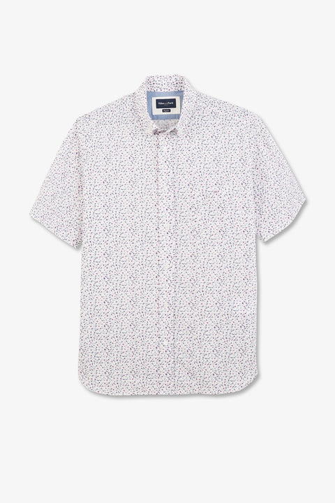 White blouse with exclusive floral print - Image 2