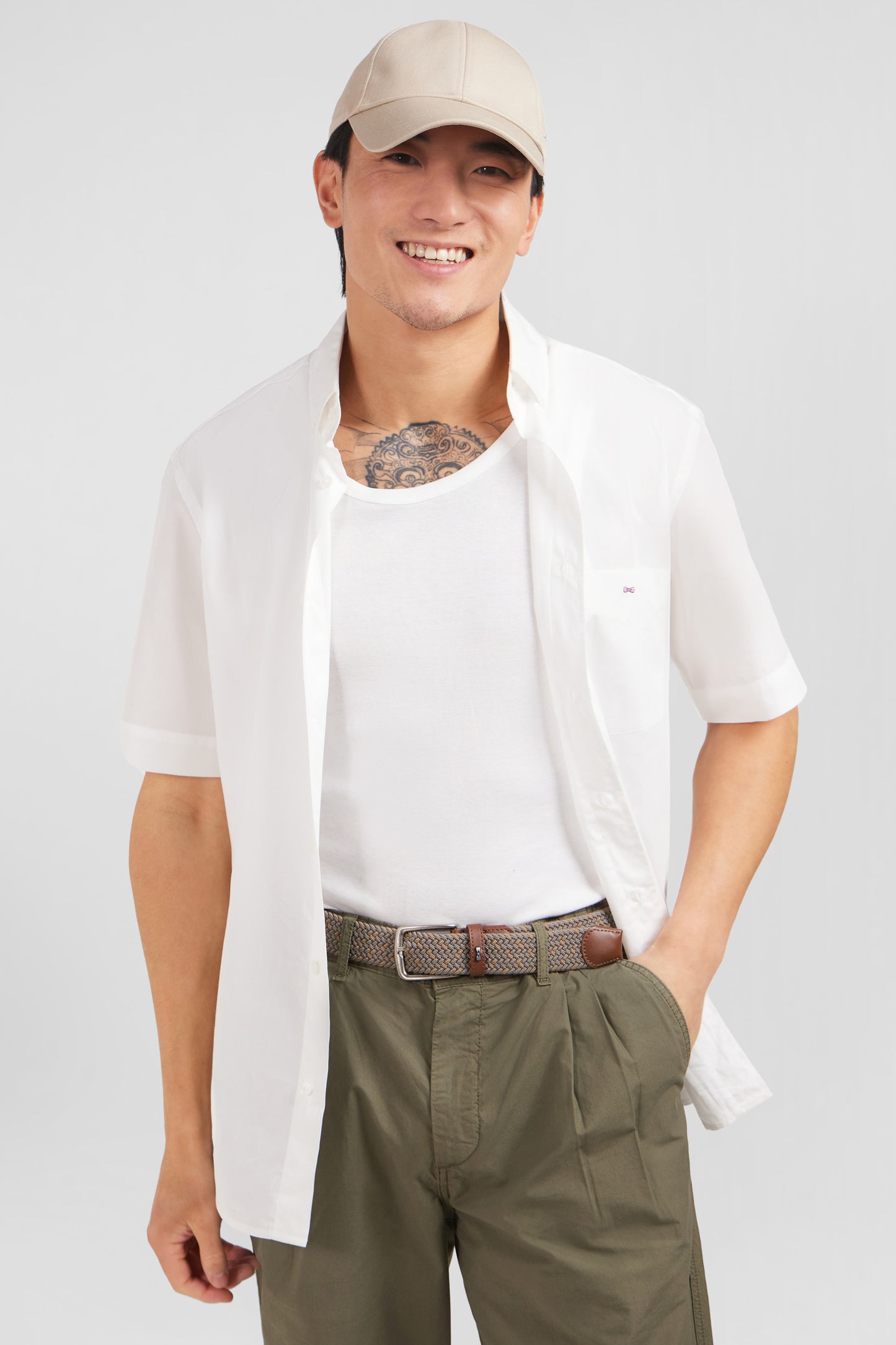 Plain white shirt