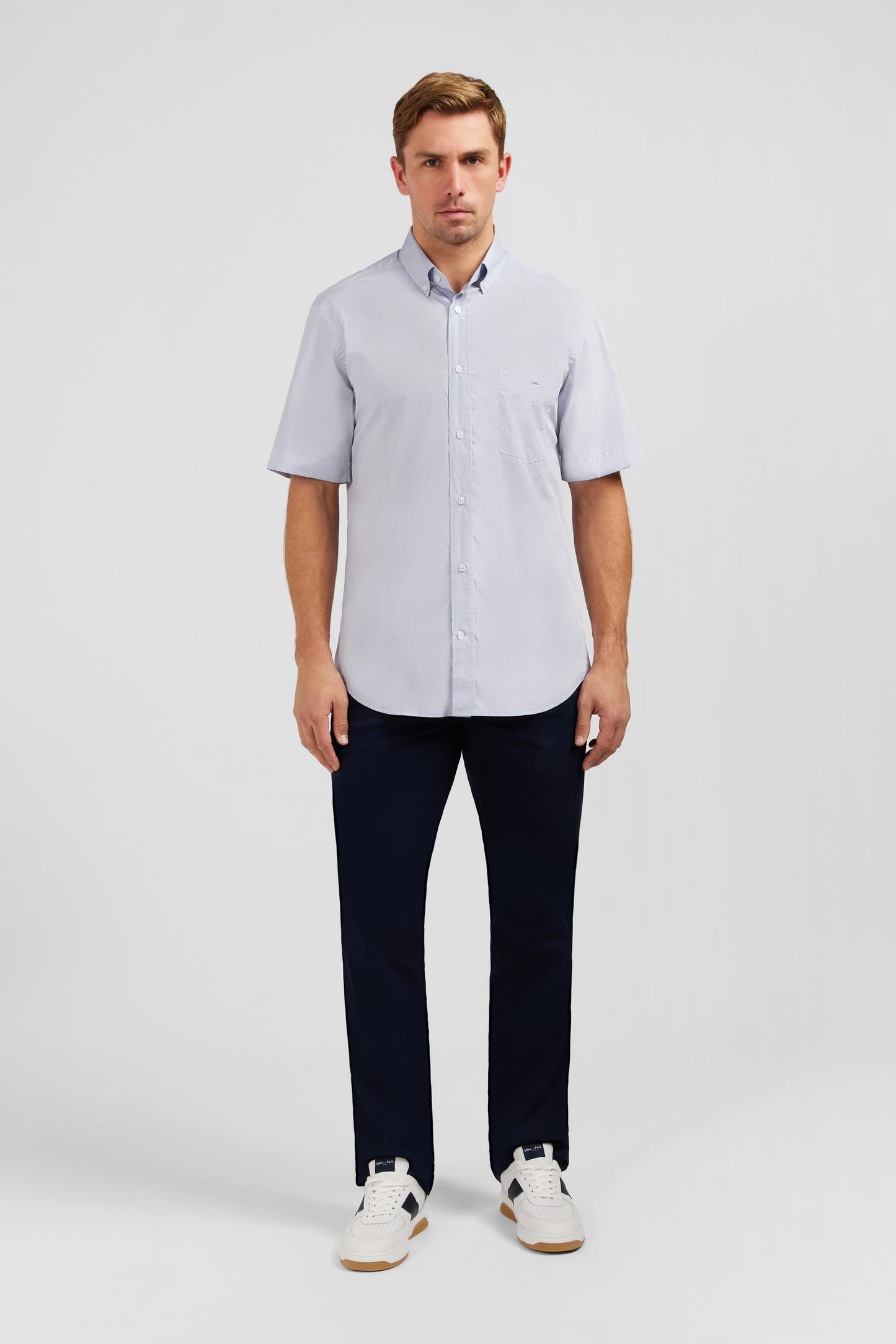 Plain blue shirt