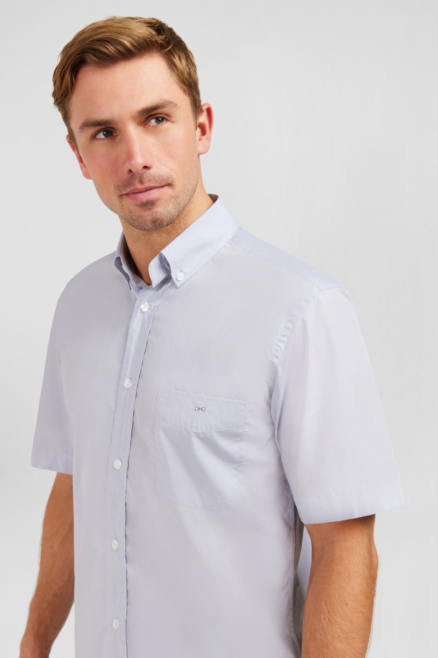 Plain blue shirt