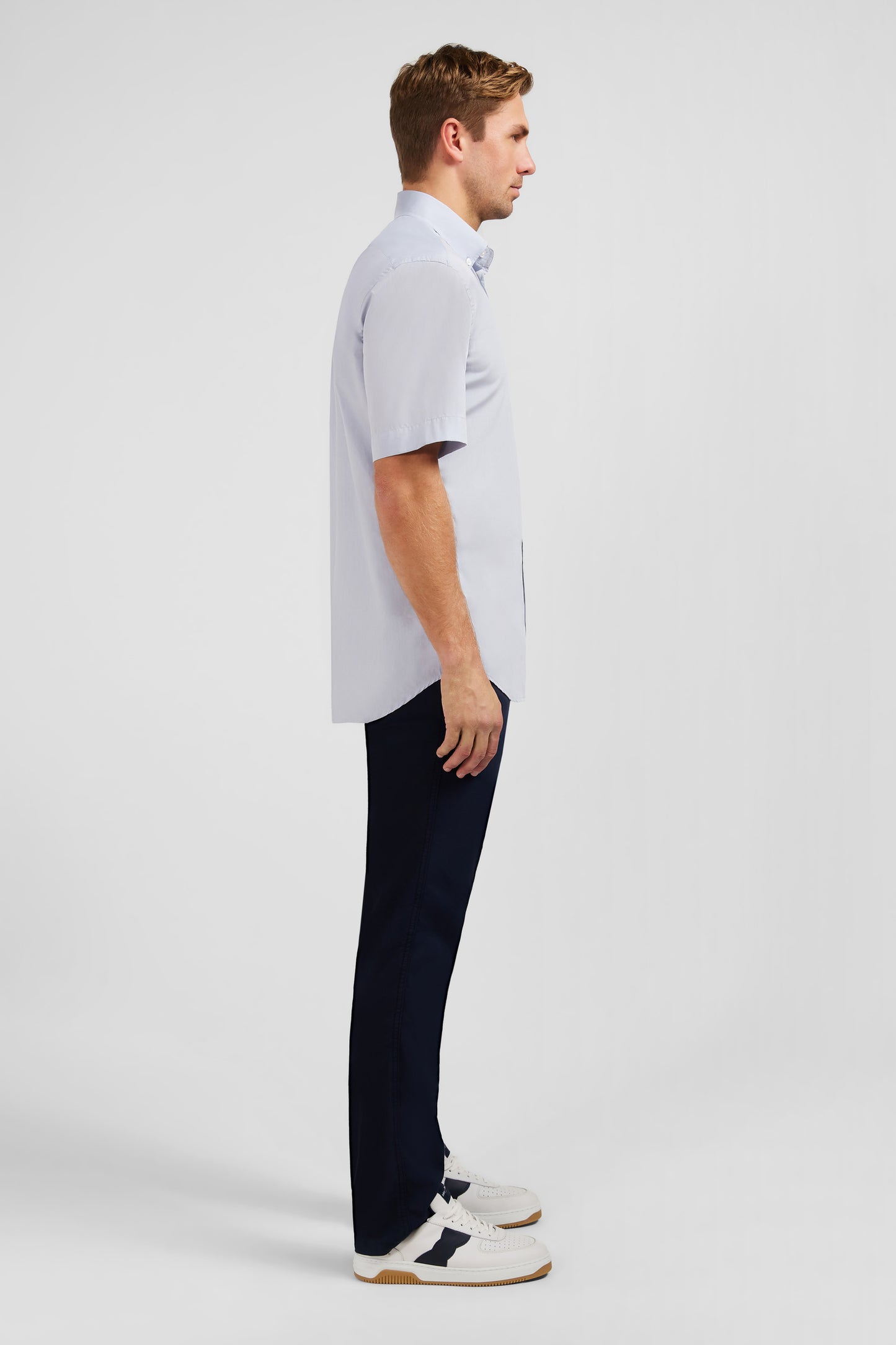 Plain blue shirt