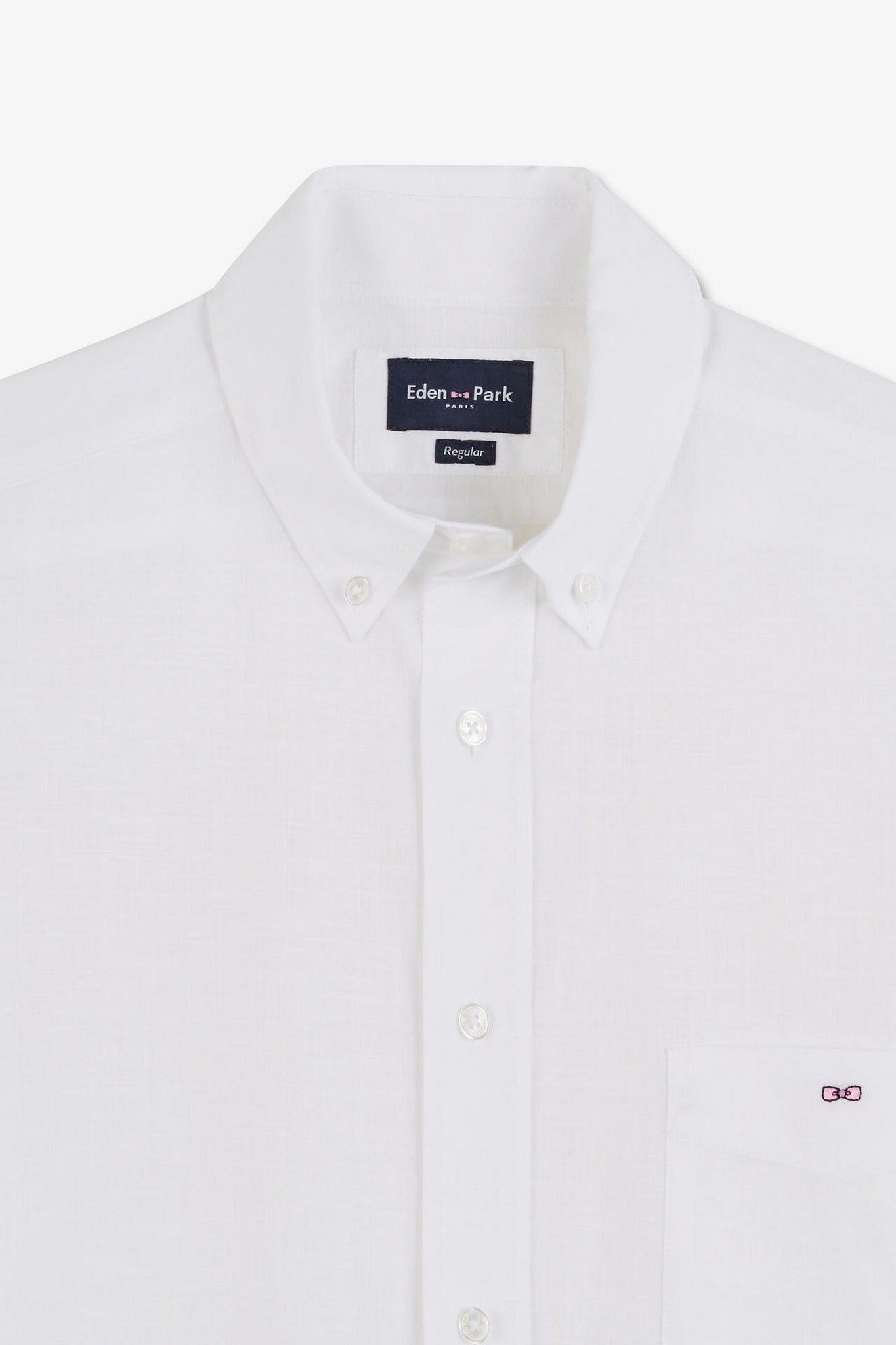 White shirt in cotton dobby