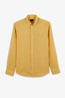 Plain yellow linen shirt