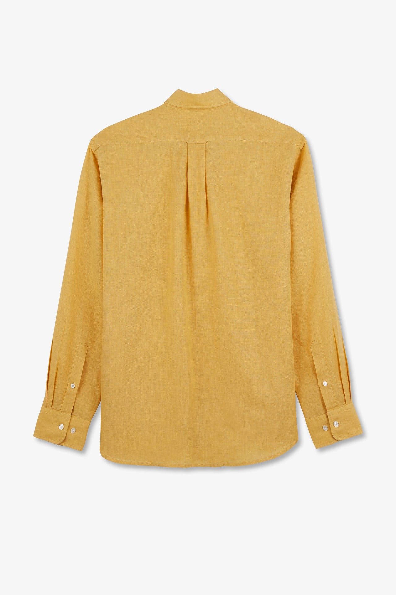 Plain yellow linen shirt