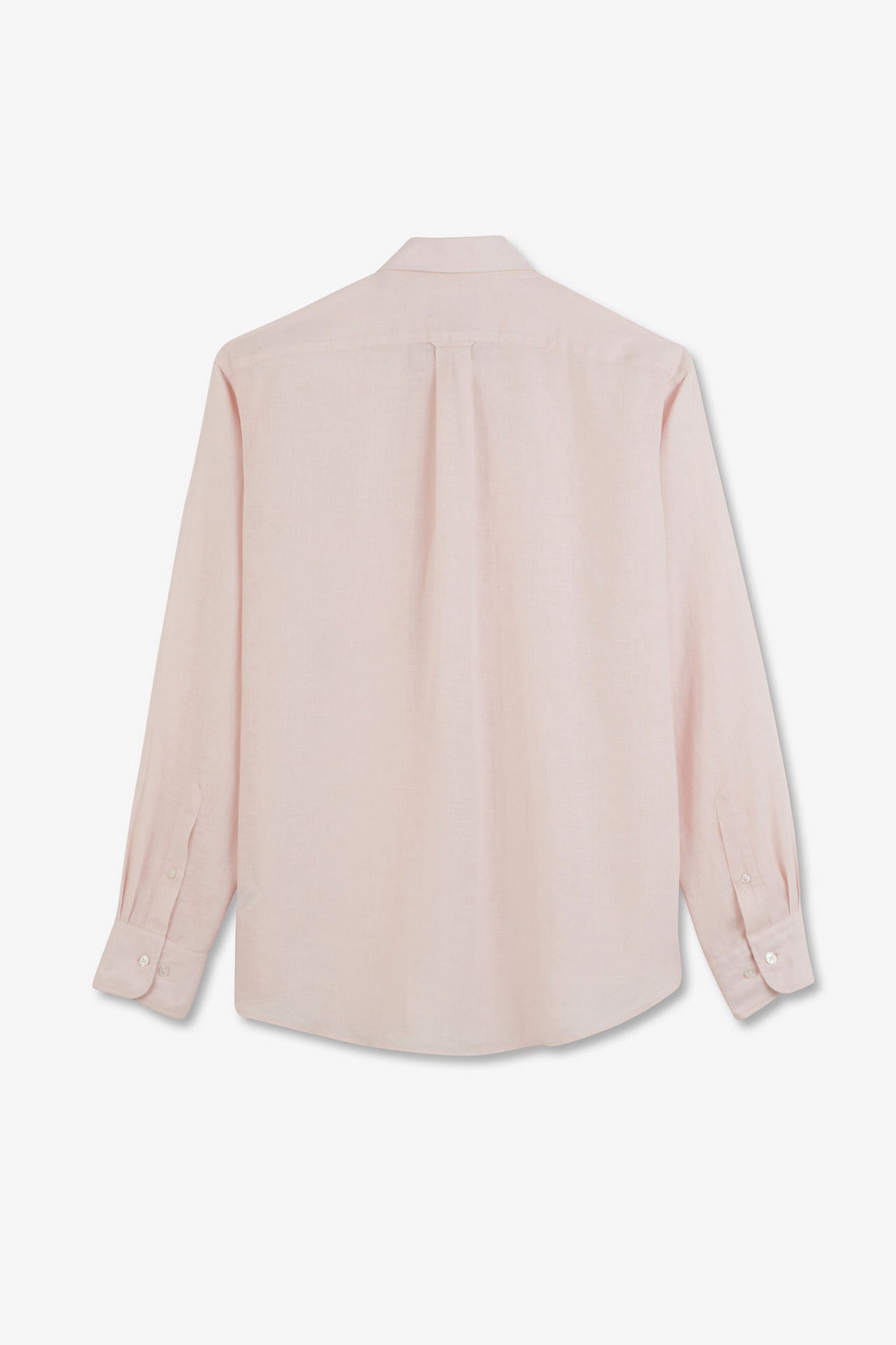 Plain pink linen shirt