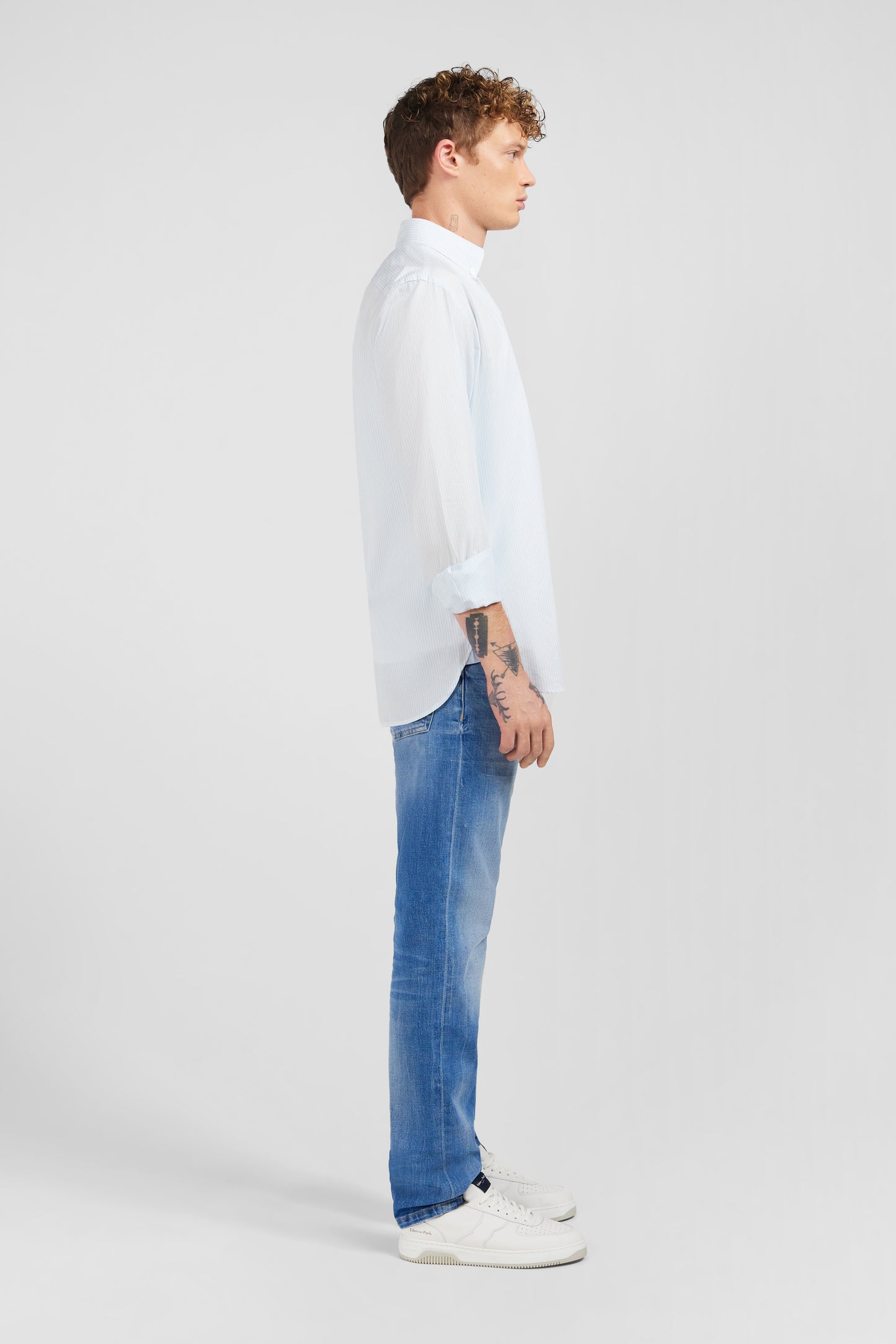 Light blue striped shirt