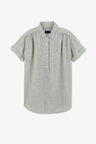 Green short-sleeved blouse