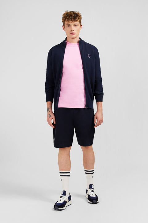 Navy blue zip cardigan - Image 1