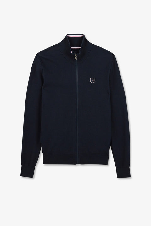 Navy blue zip cardigan - Image 2