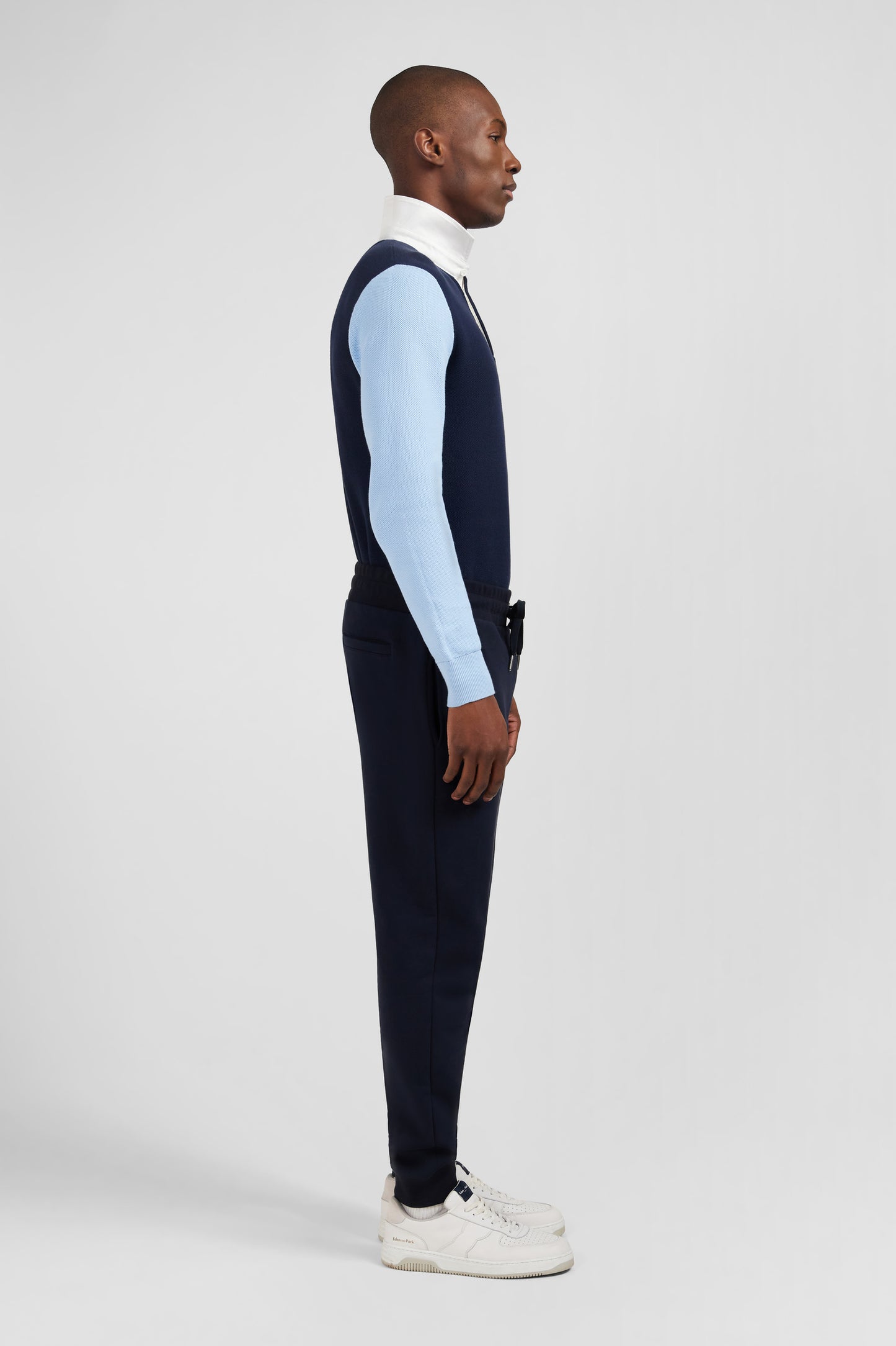 Plain dark blue jogging bottoms