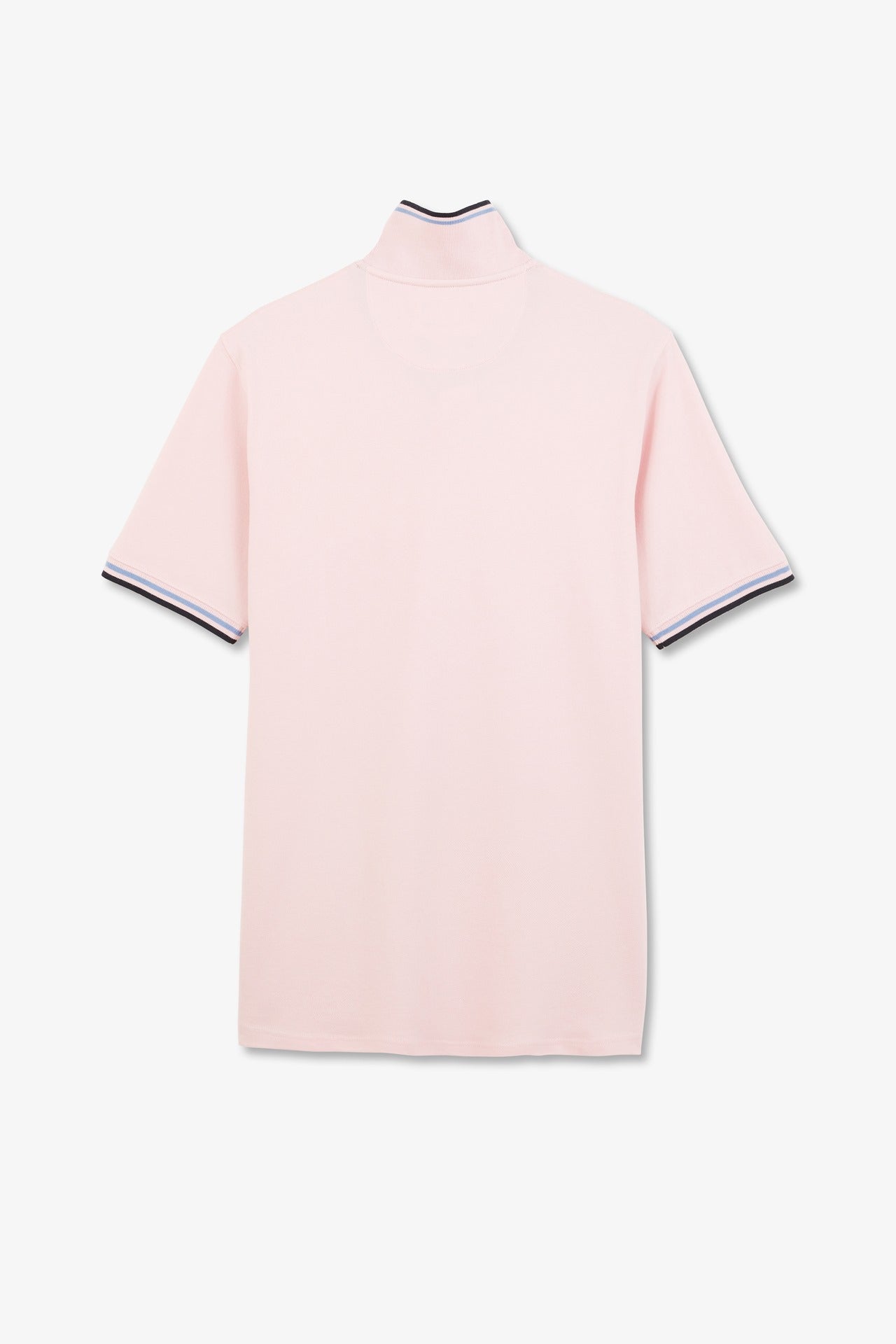 Pink polo shirt in Pima cotton