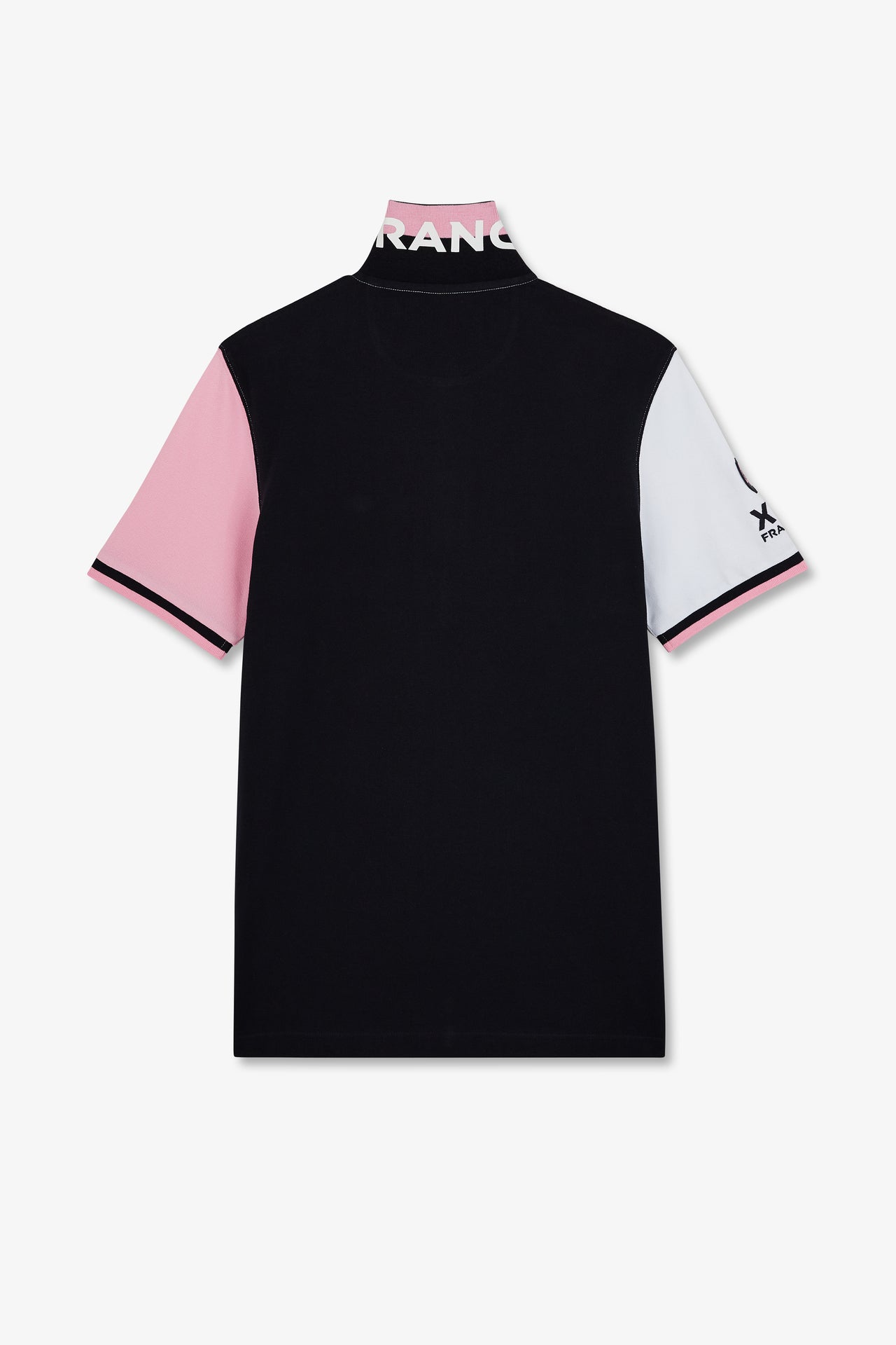 Short-sleeved colour-block XV de France polo shirt
