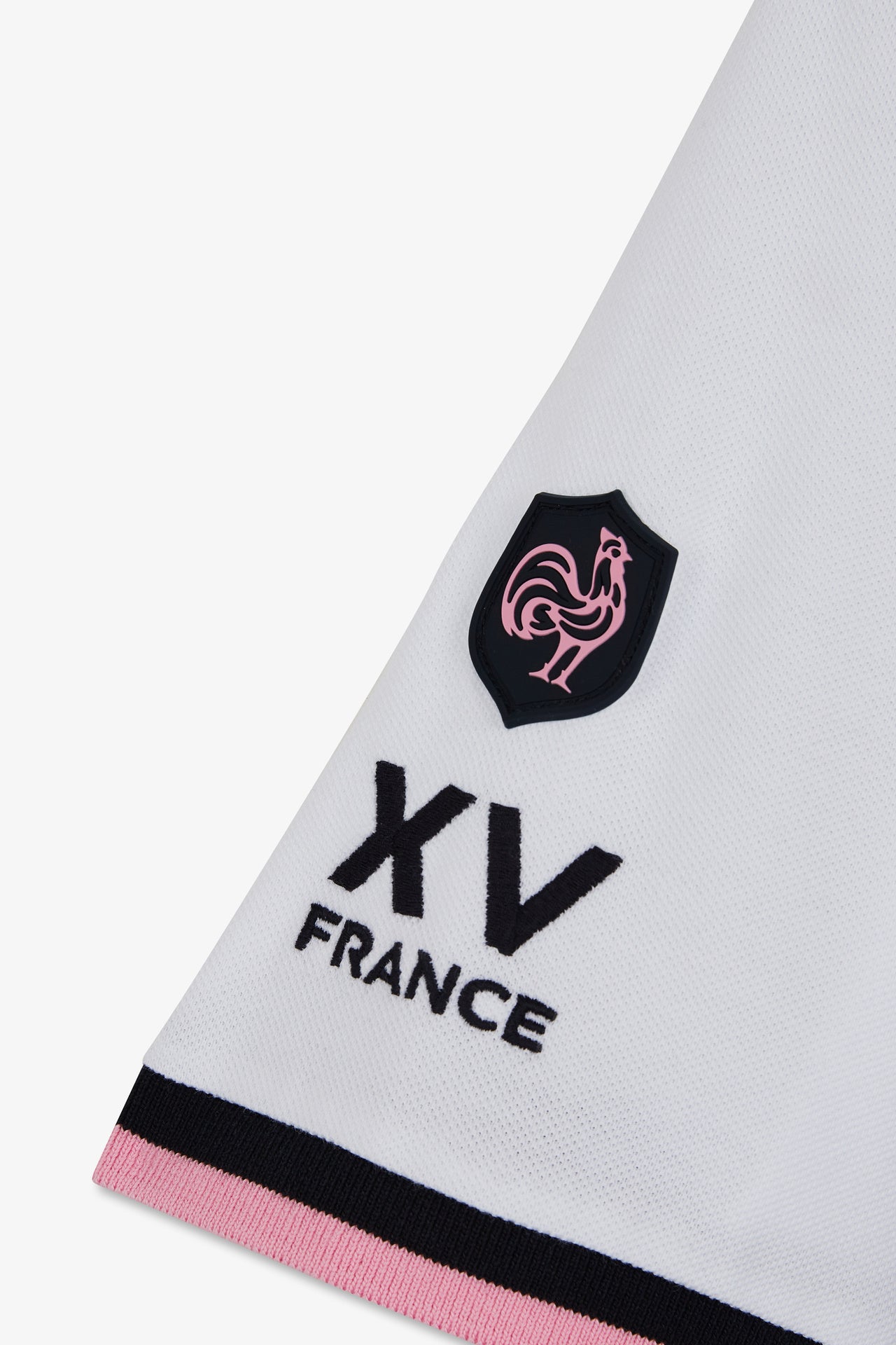 Short-sleeved colour-block XV de France polo shirt