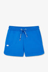 Blue fleece shorts in Regular fit