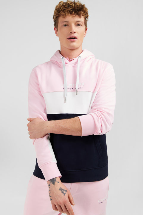 Pink colour-block hooded sweatshirt - Image 3