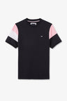 Navy cotton T-shirt with number 10 embroidery