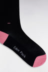 Plain navy stretch cotton-blend socks