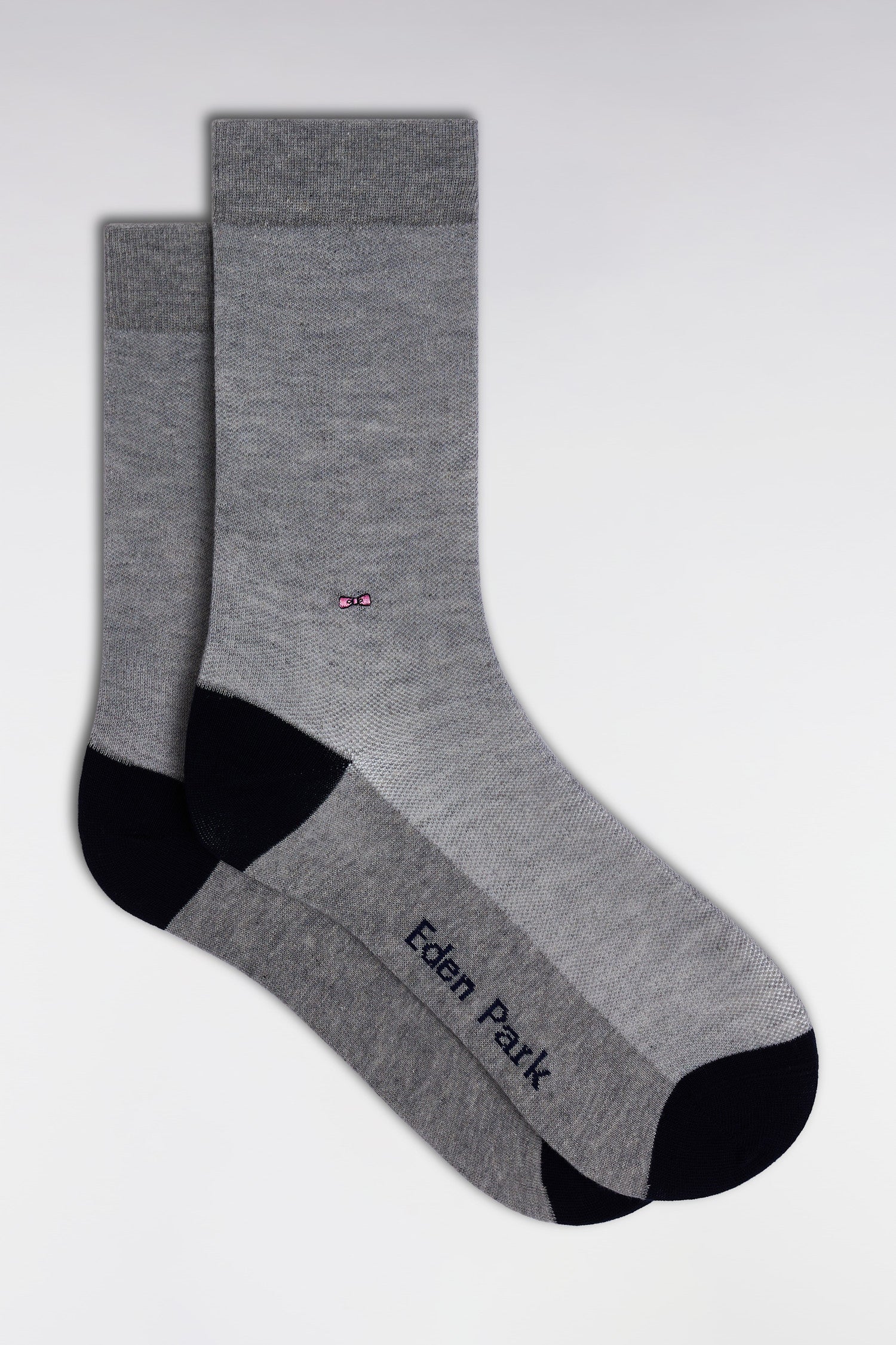 Chaussettes en coton stretch mélangé grises