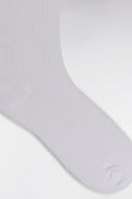 Chaussettes en coton stretch mélangé blanches logo Eden Park