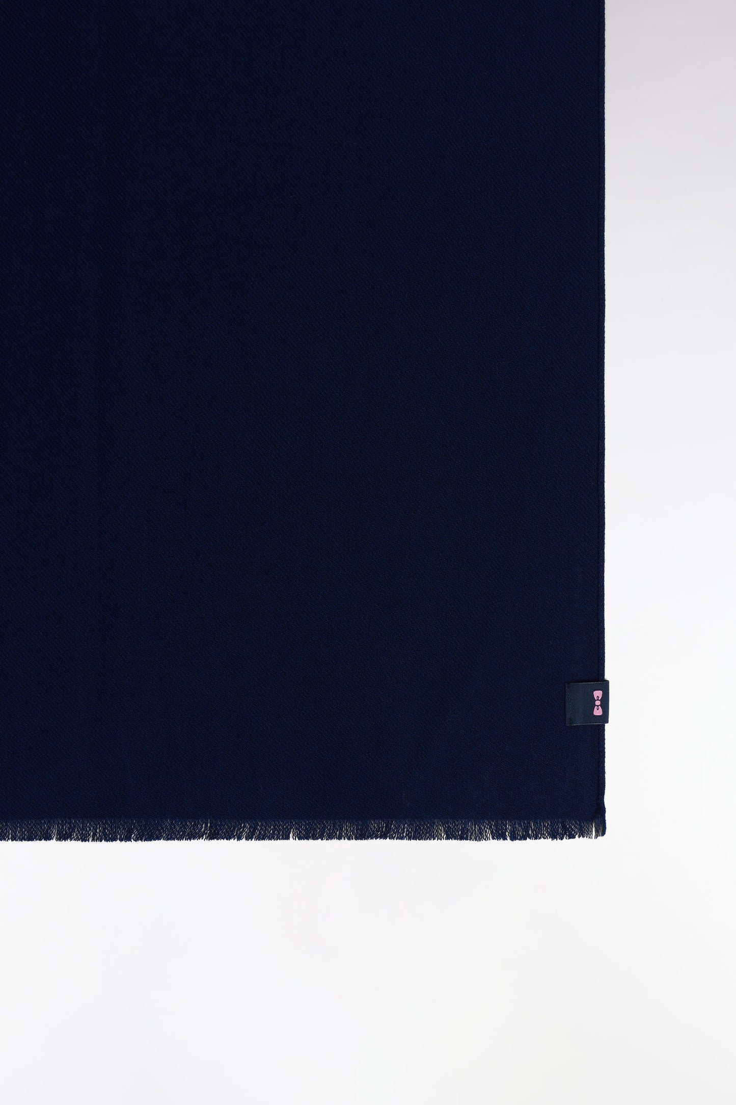 Plain navy blue flowing scarf