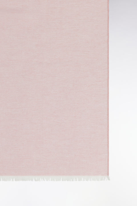 Cotton modal blend scarf with rugby stripes - Image 3