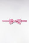 Pink silk bow tie