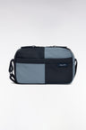 Camera bag in navy and grey cut and sew rubber