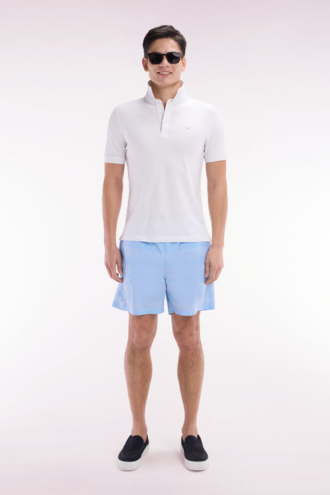 Sky blue striped swimsuit - Image 1