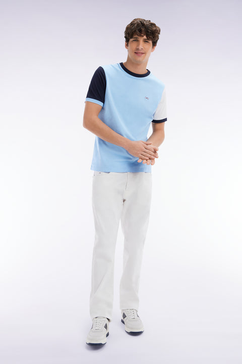 Straight-fit white stretch denim 5-pocket jeans - Image 3