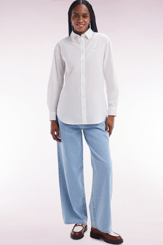 Boyfriend blue denim 5-pocket jeans