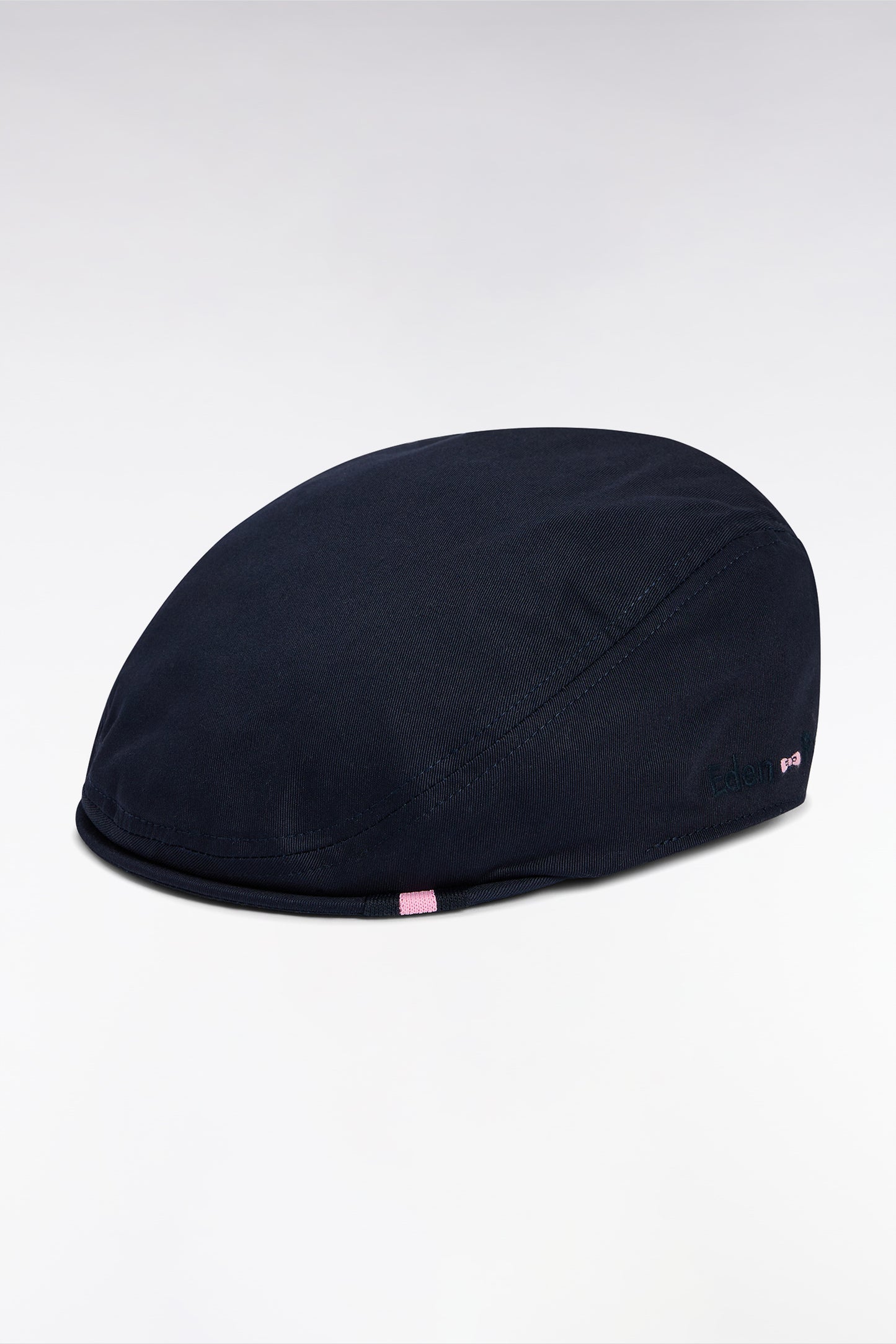 Casquette béret en twill de coton marine