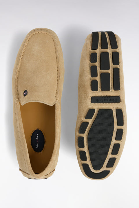 Brown suede leather loafers - Image 3