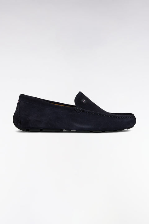 Black suede leather loafers - Image 1
