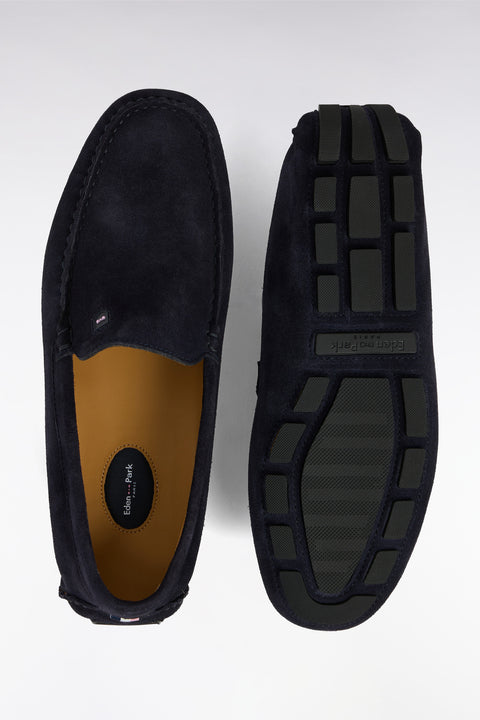 Black suede leather loafers - Image 3