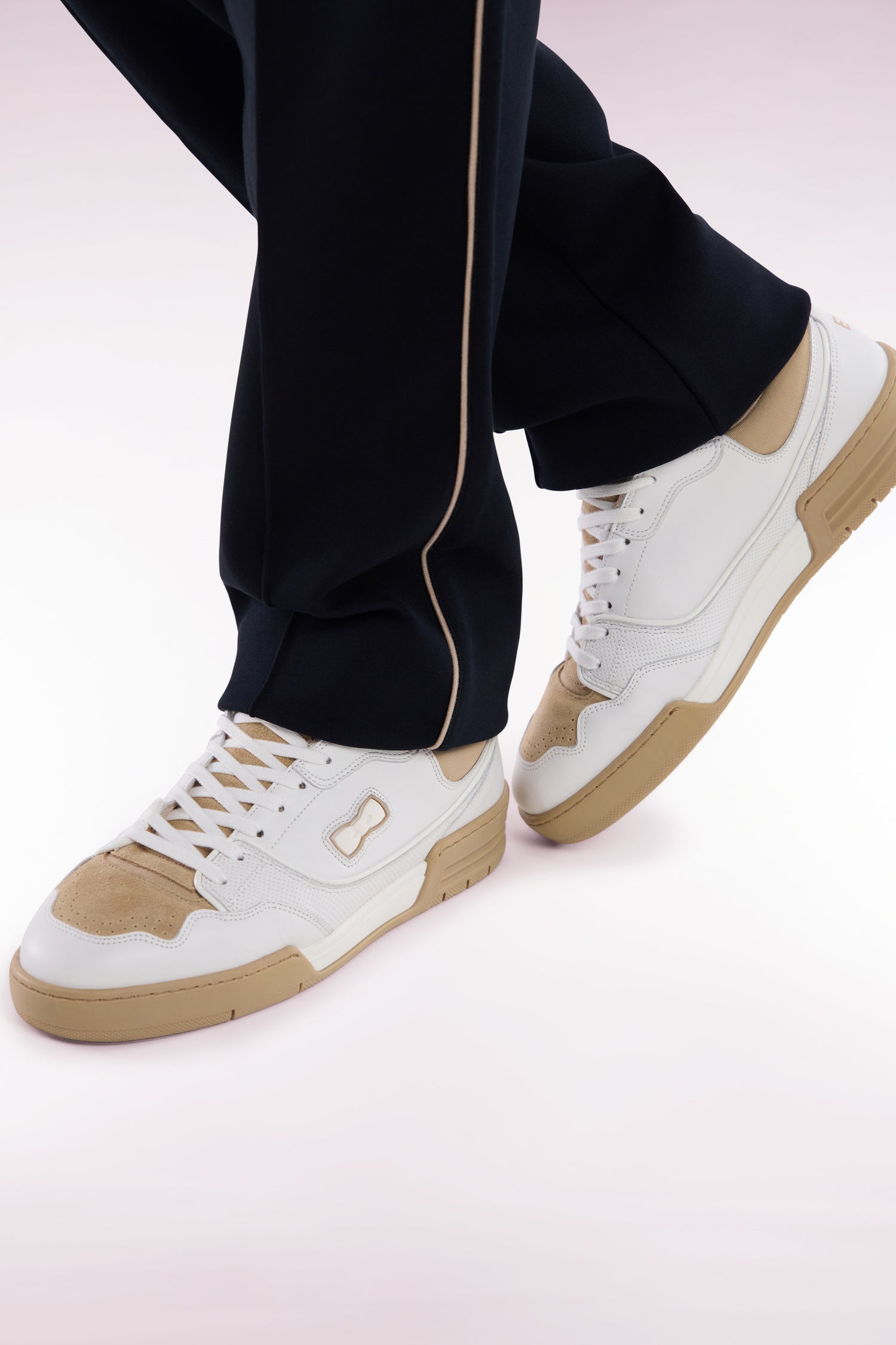 Sneakers EP10 en cuir blanches et beiges