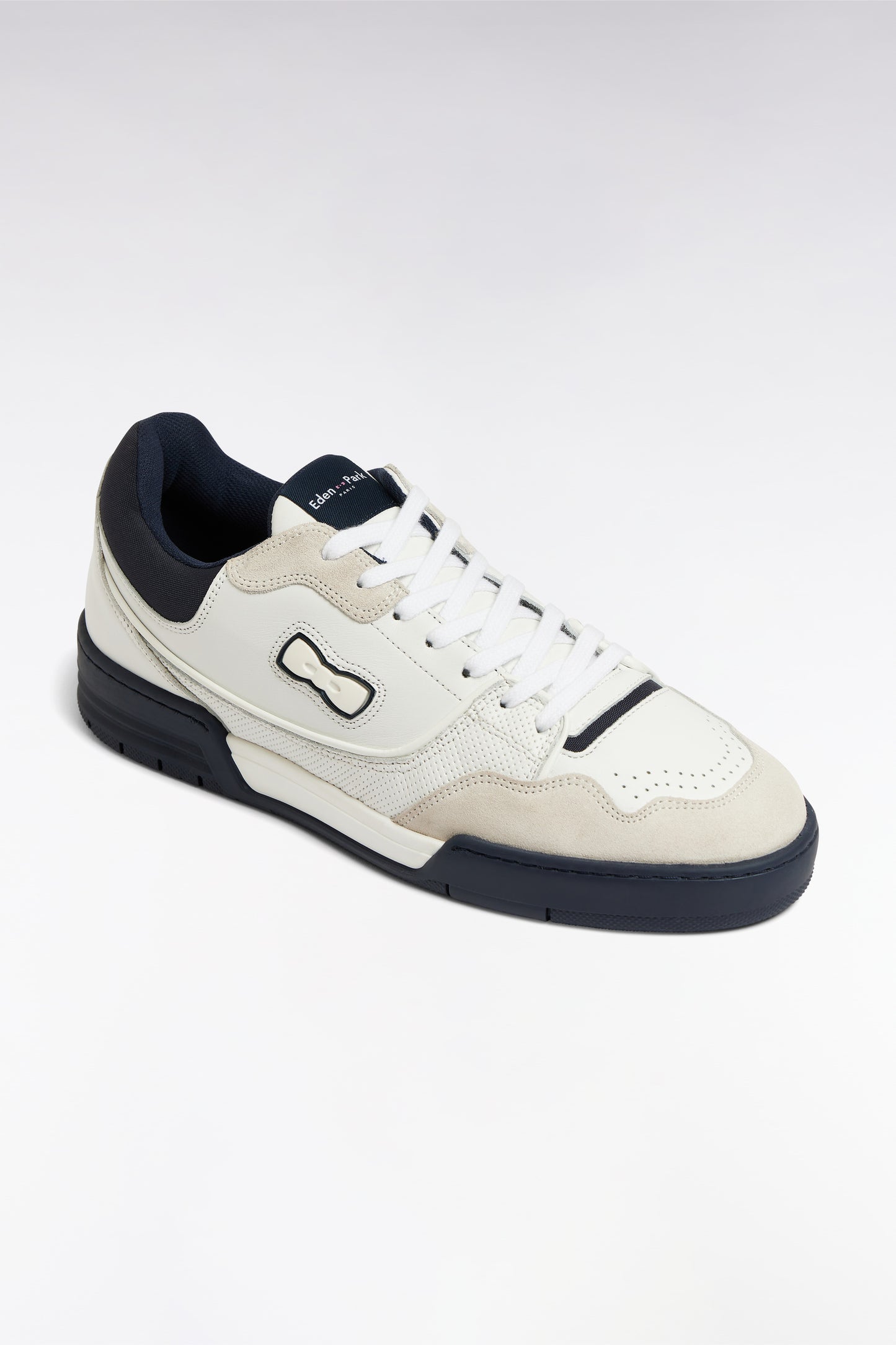 Sneakers EP10 en cuir blanches et marine