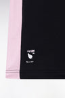 Straight-fit New Zealand shorts in black cotton fleece