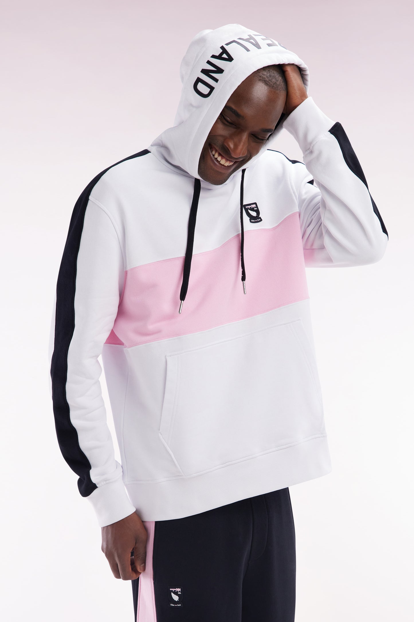 Relaxed-fit New Zealand white cotton hoodie