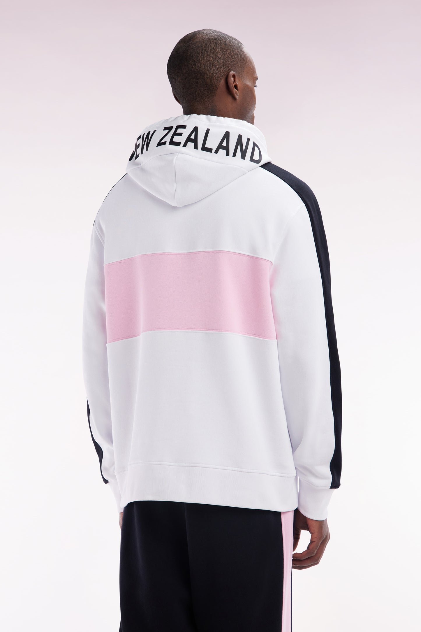 Relaxed-fit New Zealand white cotton hoodie