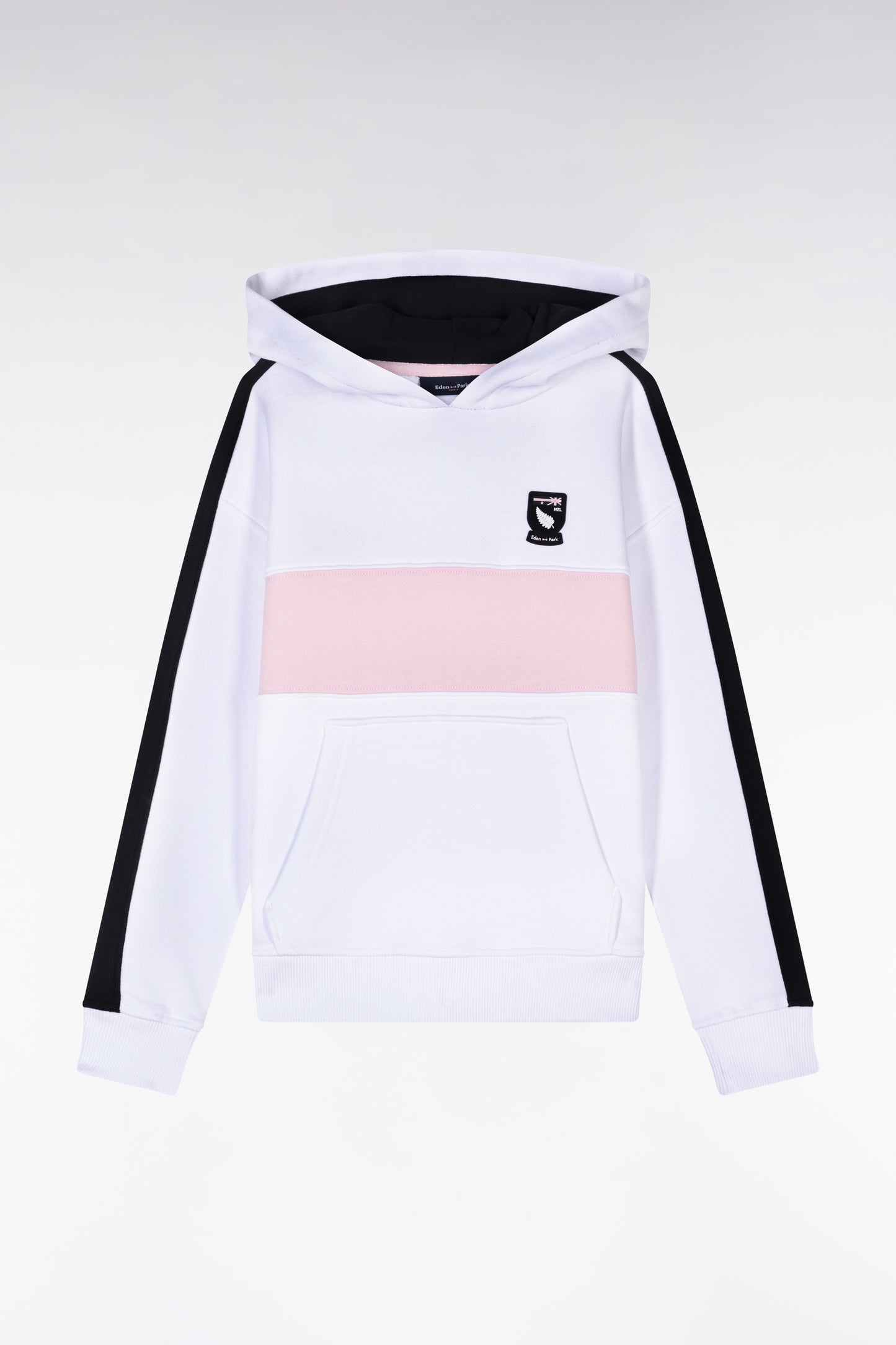 Straight-ft New Zealand white cotton hoodie