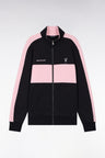 Relaxed fit New Zealand black and pink cotton fleece sweatshirt