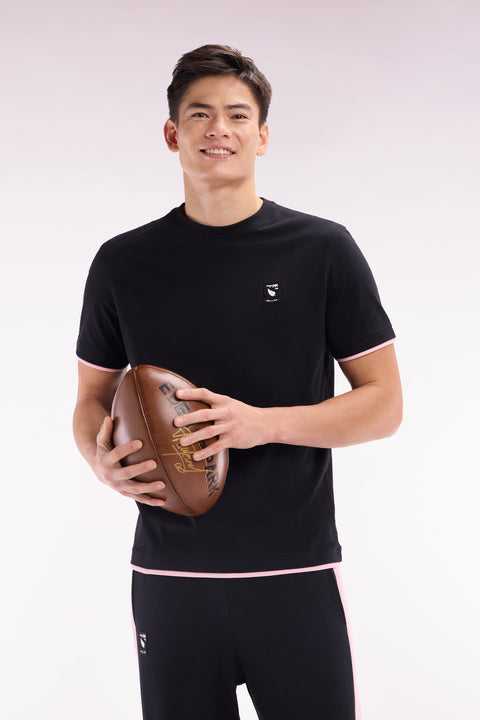 Black cotton t-shirt New Zealand casual cut - Image 3
