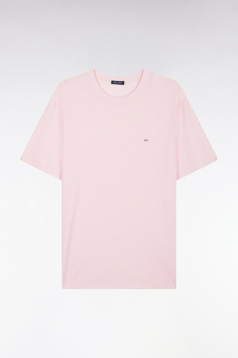Straight-fit pink short-sleeved T-shirt - Image 1