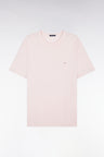 Straight-fit light pink short-sleeved T-shirt