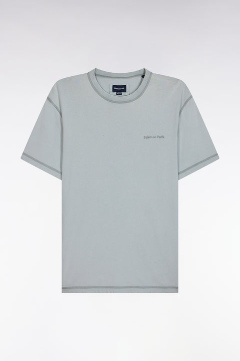 Relaxed-fit grey overdyed cotton T-shirt - Image 2