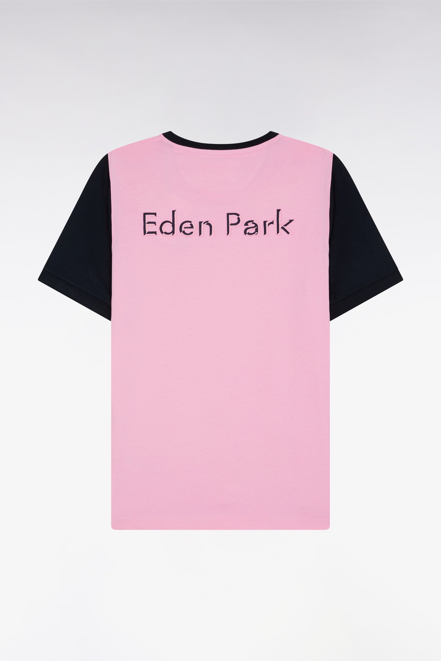 Relaxed fit pink cotton short-sleeved T-shirt