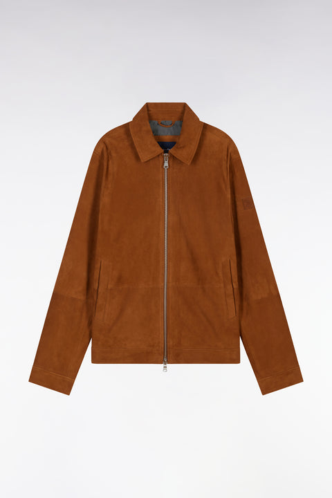 Brown suede zipped jacket - Image 2