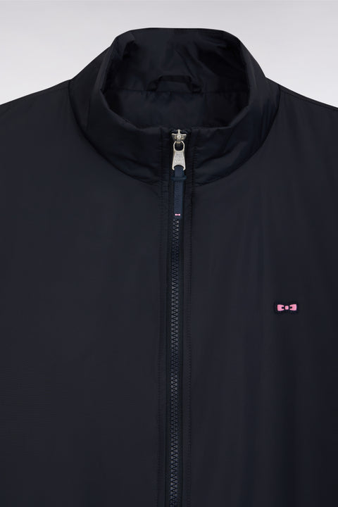 Windproof jacket in navy polyamide - Image 3