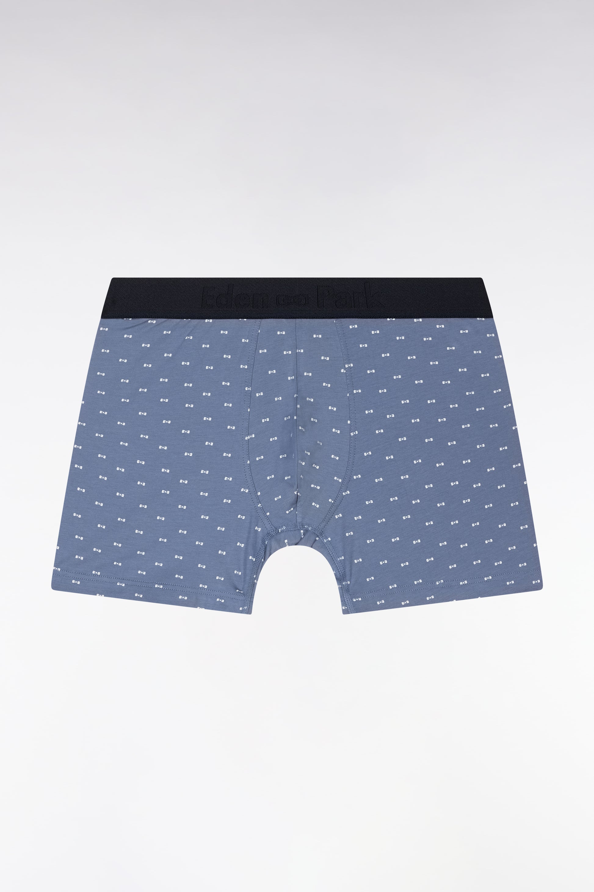 Boxer en jersey de coton stretch à micromotifs nœuds papillon gris