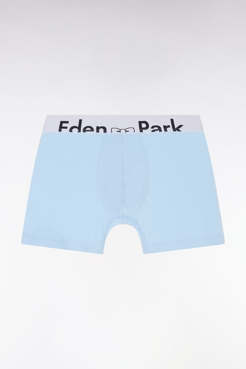 Stretch cotton jersey boxer with white elastic waistband - Image 1